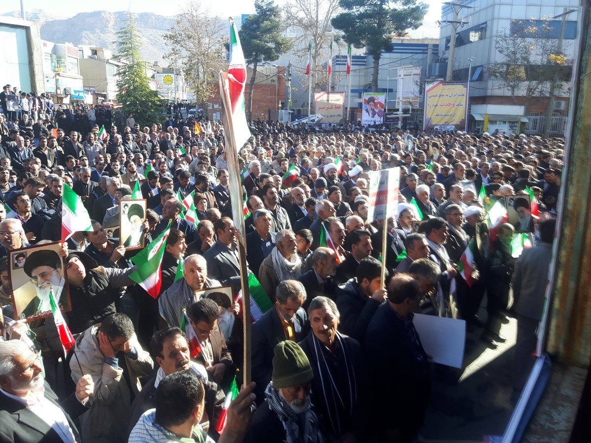 خروش مردم انقلابی و ولایتمدار ایلام علیه آشوبگری‌های اخیر + فیلم