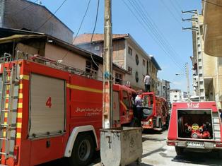 آتش_سوزی شدید در یک منزل مسکونی بابل