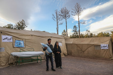 برپایی بیمارستان صحرایی استان در کرمانشاه