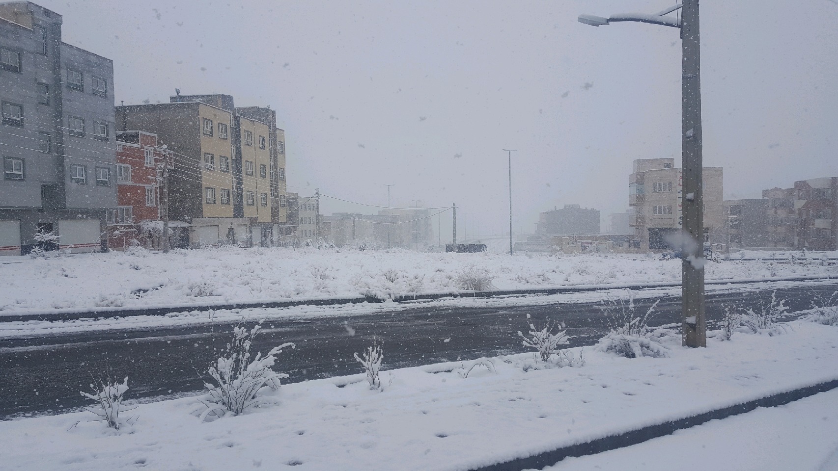 بارش برف و باران در آذربایجان شرقی