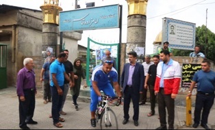 رکاب زن ایزدشهری عازم بارگاه ضامن آهو