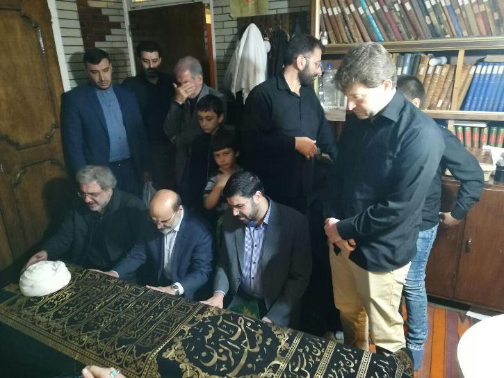 آغاز مراسم تشییع پیکر عالم ربانی مرحوم آیت الله تهرانی ‎