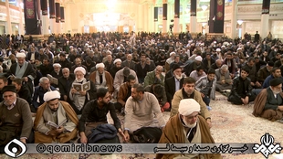 گرامیداشت شهدای سانحه هوایی در حرم کریمه اهل بیت(س)