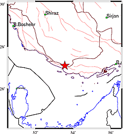 زمین لرزه ۳ و ۶ دهم ریشتری در مرز هرمزگان و فارس