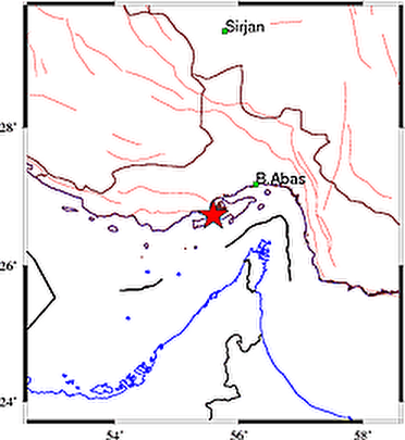 زمین لرزه، حوالی بندرخمیر و قشم را لرزاند