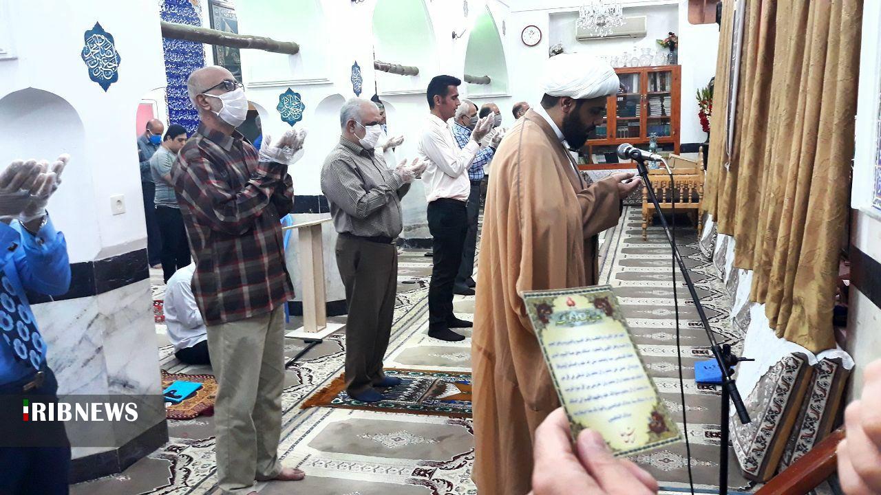 برپایی نماز عید سعید فطر در برخی از مساجد استان بوشهر