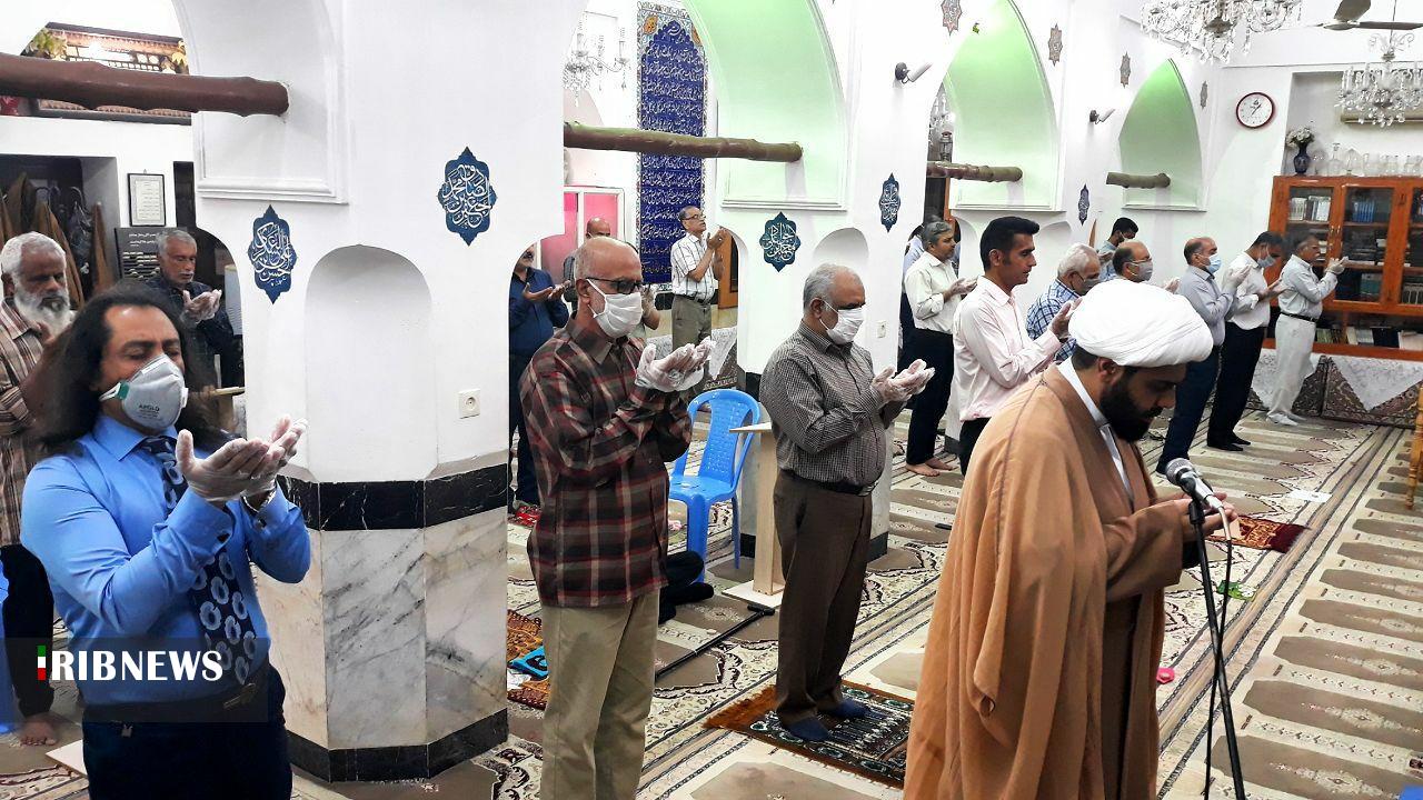 برپایی نماز عید سعید فطر در برخی از مساجد استان بوشهر