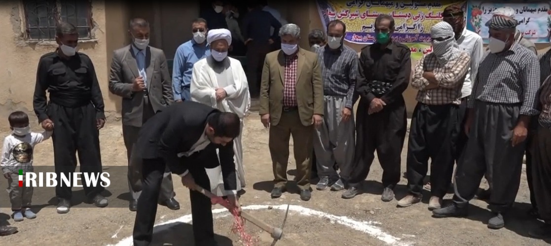 کلنگ زنی ساخت مدرسه ۲ کلاسه در روستای شیرکش