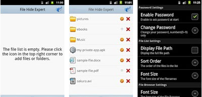 پنهان‌کردن فایل‌ها در اندروید