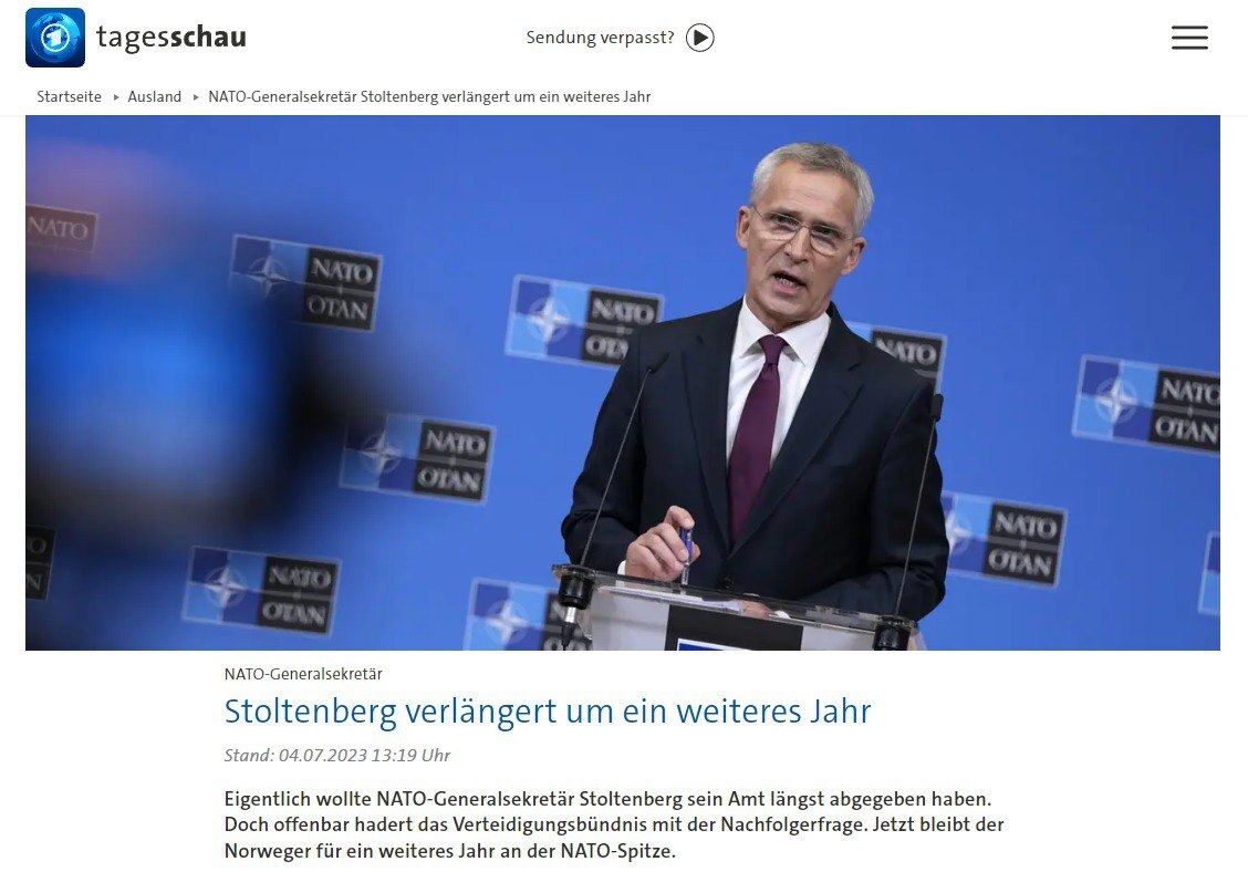 تمدید ماموریت دبیر کل ناتو یک سال دیگر