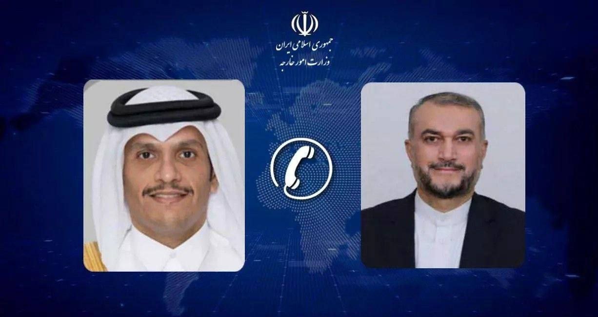 تاکید وزرای خارجه ایران و قطر بر توقف فوری جنایات صهیونیست‌ها