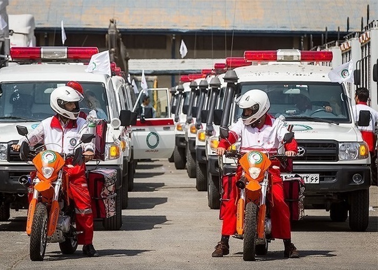 اعزام تیم‌های امدادی هلال‌احمر در پی وقوع زمینلرزه در مشراگه خوزستان 