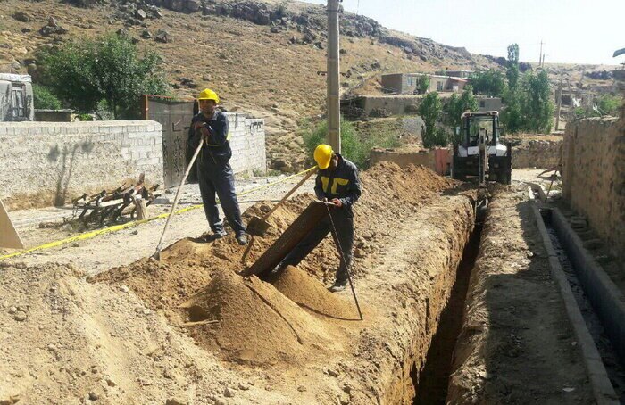 پایان عملیات گازرسانی به دو روستای اشنویه