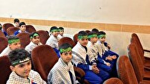 حمایت دانش‌آموزان خشکبیجاری از مردم مظلوم غزه