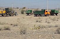 اصلاح نقطه حادثه خیز با کمک کامیون داران توکهور و هشتبندی