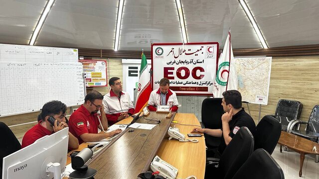 جمعیت هلال احمر آذربایجان غربی در حالت آماده‌باش است