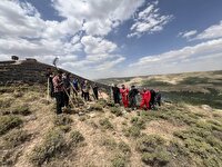 مهار آتش سوزی در مراتع آلماچوان مراغه
