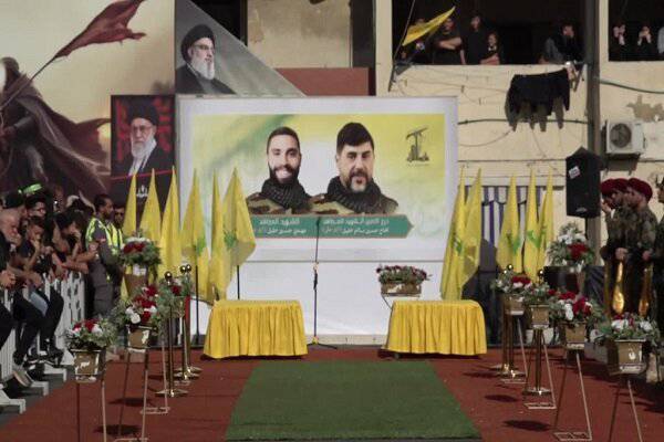 تشییع پیکر محافظ شخصی شهید سید حسن نصرالله