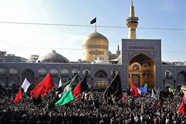 مشهدالرضا، سیاه پوش شهادت سید الساجدین(ع)
