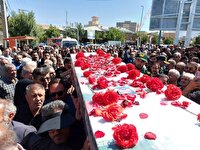پیکر شهید جانباز ۷۰ درصد نخاعی در خلخال تشییع شد