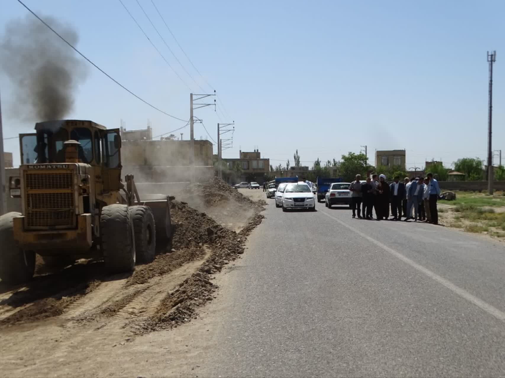عملیات اصلاح ورودی شهرستان چهاربرج از سمت ملکان آغاز شد