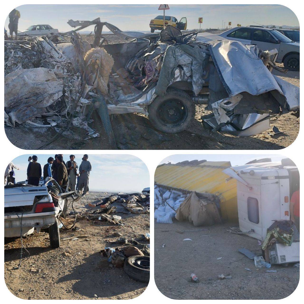 تصادف مرگبار محور سراوان به خاش تصادف مرگبار محور سراوان به خاش