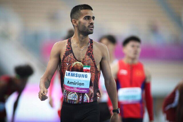 امیریان فرداشب در مسابقه نهایی دوی ۸۰۰ متر کشور‌های اسلامی