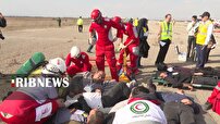 اجرای مانور مقابله با بحران در فرودگاه اردبیل