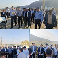 بررسی روند اجرای عملیات ساخت ایستگاه ۱۳۲ کیلوولت شهر کلمه