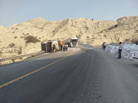 بازگشایی محور جم به فیروزآباد شب گذشته