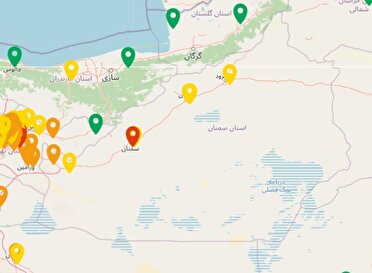 اعلام وضعیت هوای ناسالم در سمنان و ایوانکی