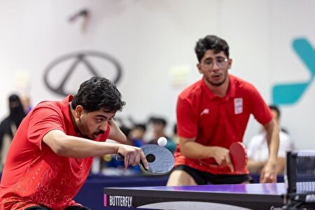 پاراآسیایی جوانان؛ صعود تیم دونفره پاراتنیس روی میز ایران به فینال