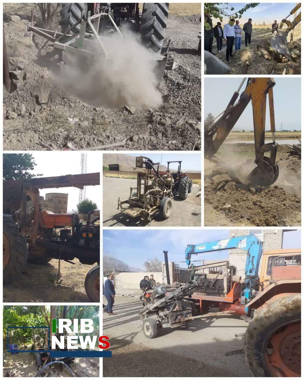 انسداد ۳۶ حلقه چاه غیرمجاز در دورود انسداد ۳۶ حلقه چاه غیرمجاز در دورود