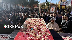 تشییع پیکر شهید خوشنام در دانشگاه فرهنگیان یاسوج