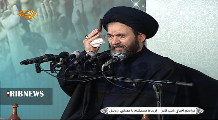 مراسم آخرین شب از لیالی پرفیض قدر در مصلی اردبیل و بیمارستان امام خمینی(ره)