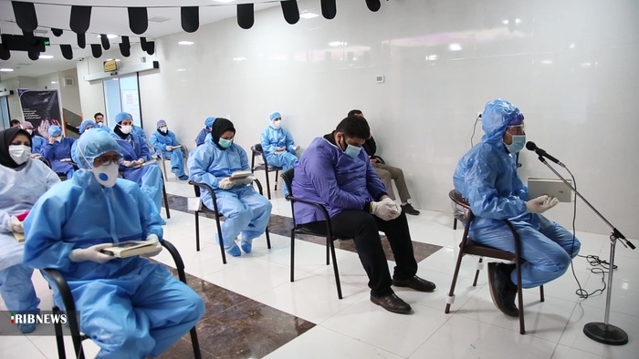 مراسم آخرین شب از لیالی پرفیض قدر در مصلی اردبیل و بیمارستان امام خمینی(ره)